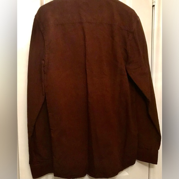 Simons DJAB Button Down Shirt Long Sleeve Cotton Auburn Rust Size SMALL - Picture 5 of 10